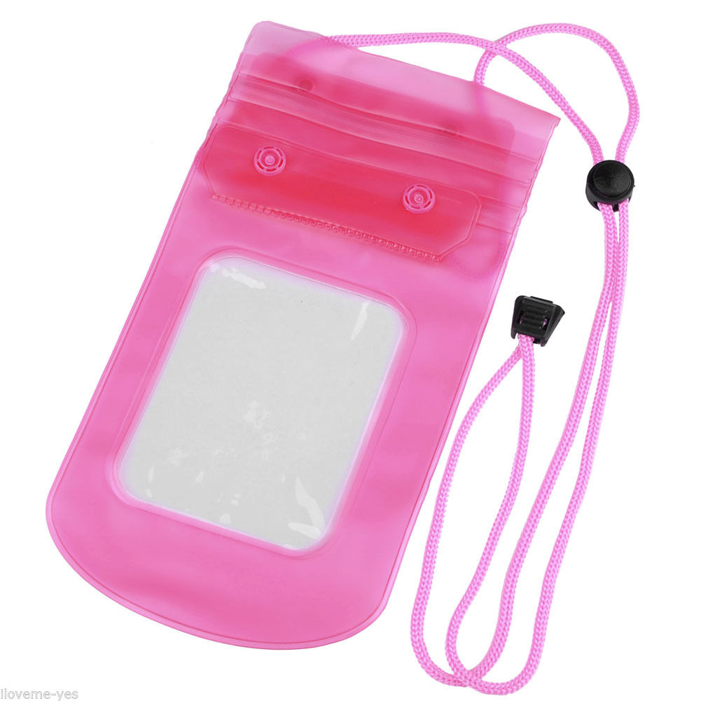 Pouzdro UNIVERZÁLNÍ vodotěsné XXL pro mobil, iPhone, PDA, doklady - růžové