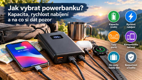 Jak vybrat powerbanku? Kapacita, rychlost nabíjení a praktické rady