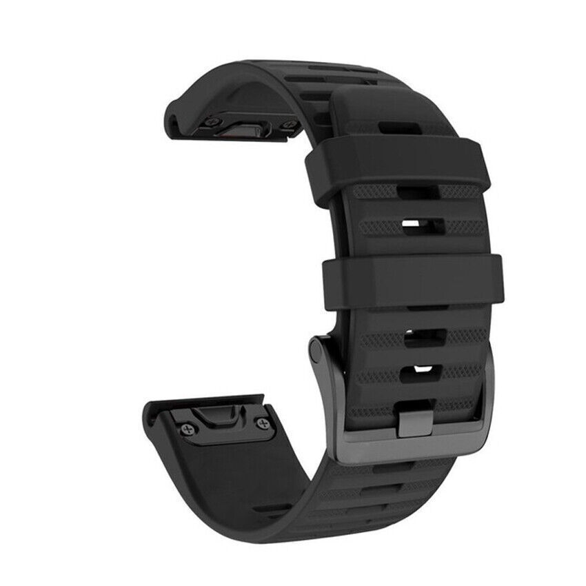 Náhradní silikonový řemínek QuickFit 22 mm pro hodinky Garmin - černý 