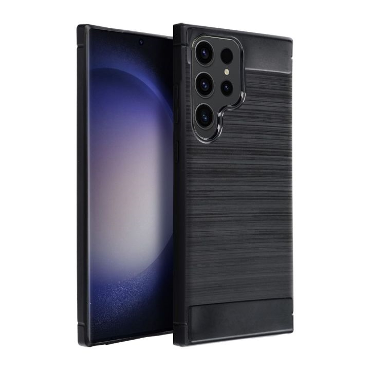 SAMSUNG GALAXY S24 PLUS - pouzdro zadní kryt CARBON FLEXI gelové - černé