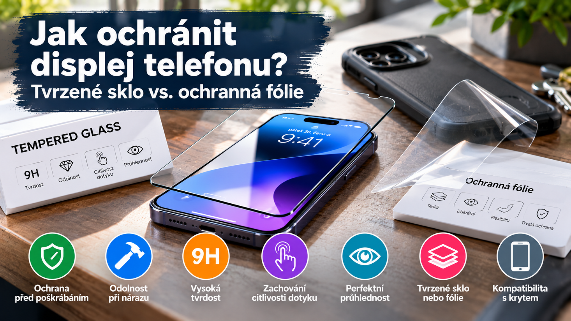 Jak ochránit displej telefonu? Tvrzené sklo vs. ochranná fólie