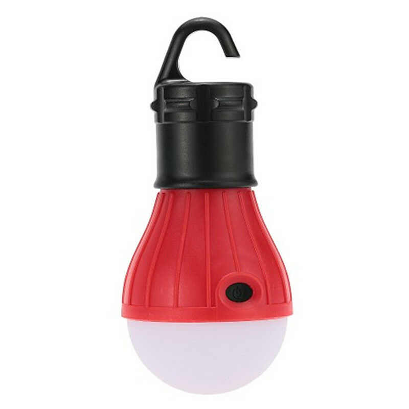 LED žárovka do stanu, na ryby, outdoor - 3x AAA baterie - 3 režimy - červená 