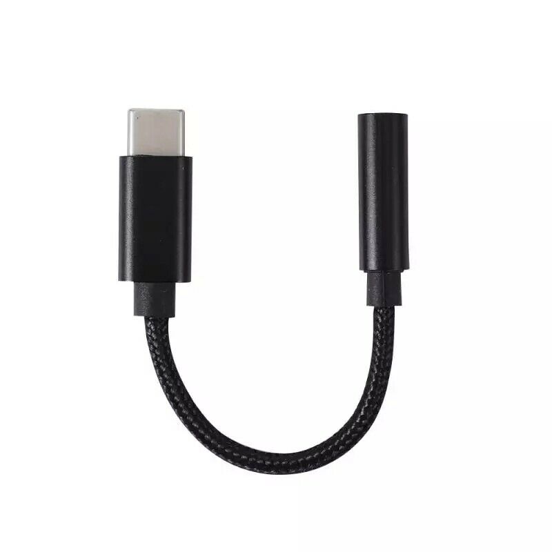 Redukce adaptér USB-C (samec) na JACK 3.5 mm (samice) černá