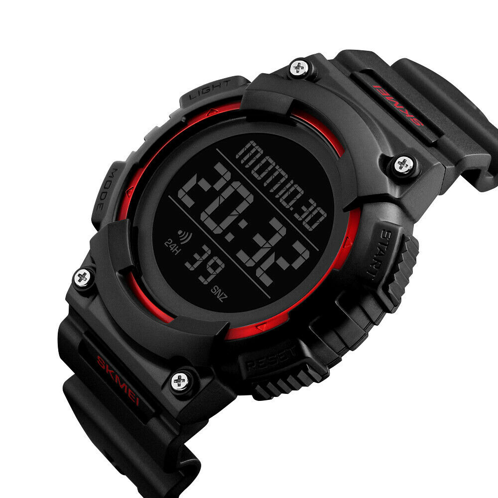 Hodinky SKMEI 1248 RED - pánské sportovní digitální vodotěsné hodinky do 50m