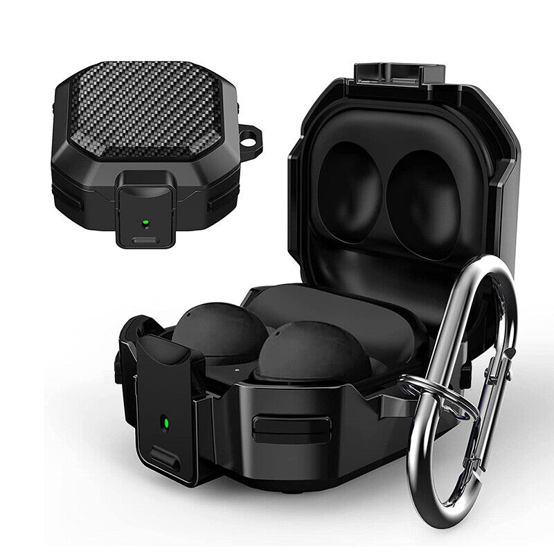 Pouzdro obal kryt pro sluchátka SAMSUNG GALAXY BUDS LIVE / PRO / BUDS 2 - CARBON 