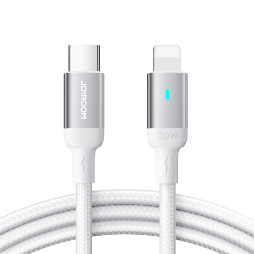 Kabel Joyroom Extraordinary Series A10 Lightning / USB-C PD 20W 1,2 m - bílý