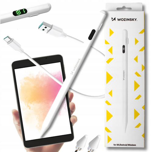 Wozinsky Stylus Univerzální aktivní stylus (Android a iOS) - bílý