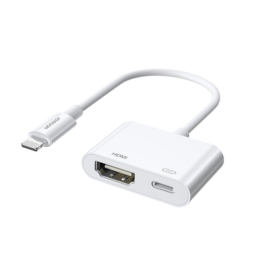 Adaptér Joyroom S-H141 Lightning (samec) - HDMI FullHD 1080p 60Hz (samice) / Lightning (samice) - bílý