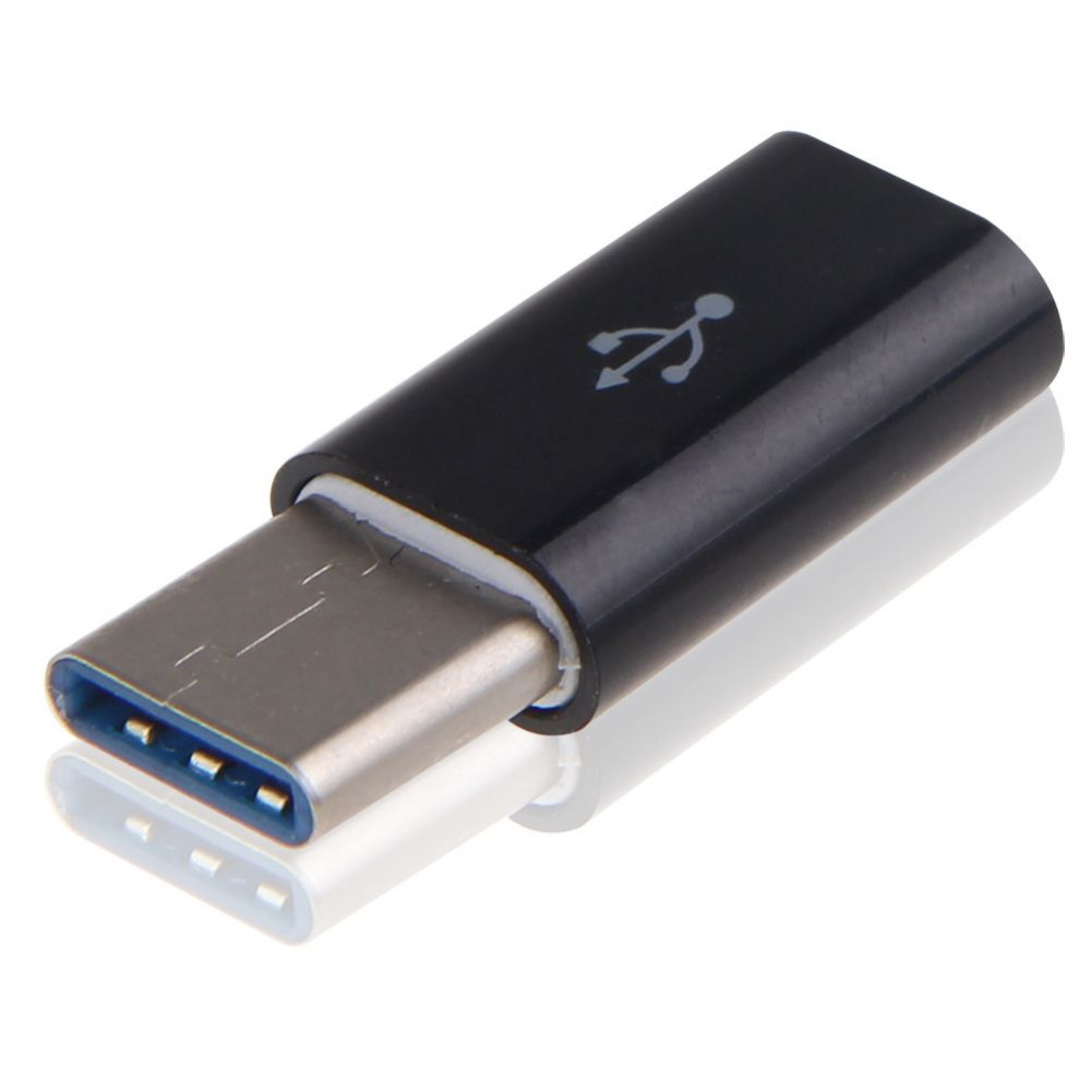 Redukce, adaptér MICRO USB na USB-C pro Samsung Galaxy NOTE  8 a další - černá