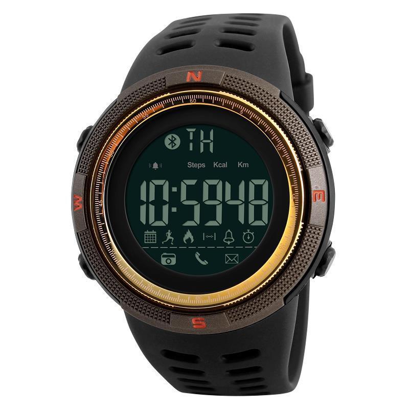 Hodinky SKMEI 1250 - Bluetooth chytré sportovní vodotěsné hodinky - GOLD