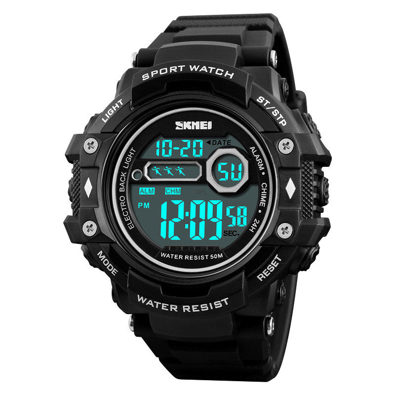 Hodinky SKMEI 1325 - pánské sportovní digitální vodotěsné hodinky - černé