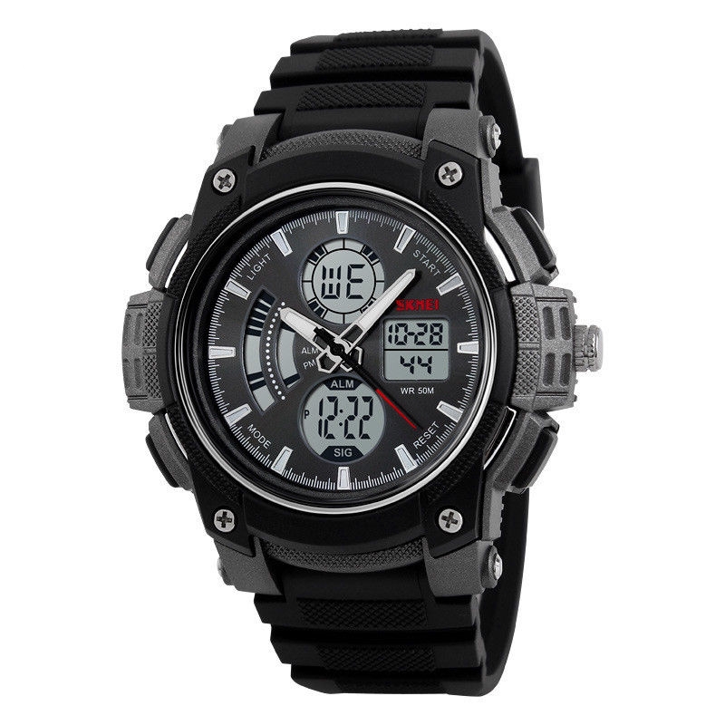 Hodinky SKMEI 1192 - pánské sportovní digitální vodotěsné hodinky - černé
