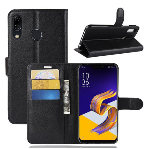 ASUS ZenFone 5 (ZE620KL) - pouzdro (kryt obal) peněženka se stojánkem - černé