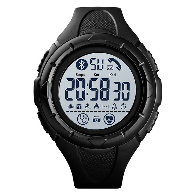 Hodinky SKMEI 1542 - SMART bluetooth sportovní vodotěsné hodinky - BLACK