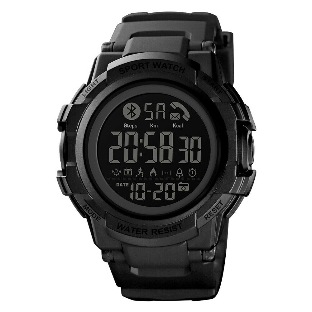 Hodinky SKMEI 1501 - Bluetooth chytré sportovní vodotěsné hodinky - BLACK