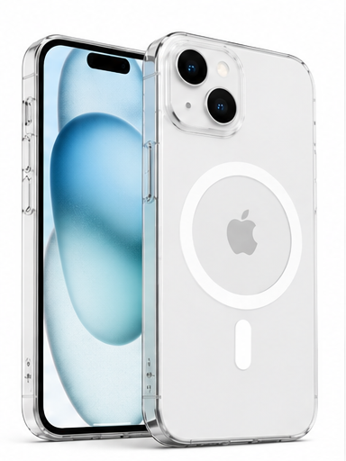 iPHONE 15 6.1" - pouzdro ANTI SHOCK TPU CRYSTAL kompatibilní s MagSafe - čiré