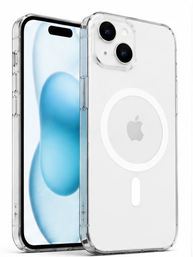 iPHONE 15 PLUS 6.7" - pouzdro ANTI SHOCK TPU CRYSTAL kompatibilní s MagSafe - čiré