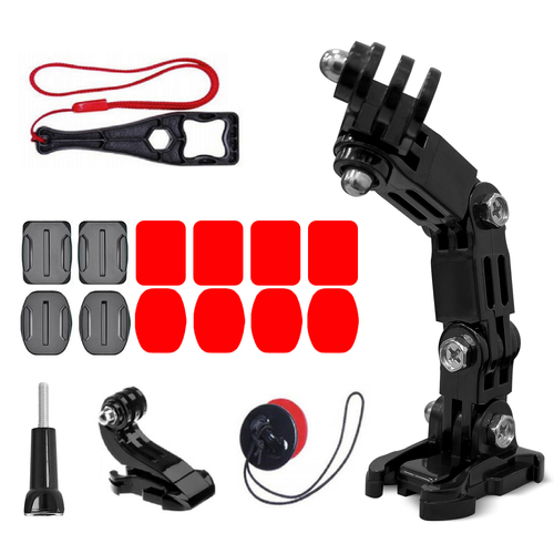 Sada příslušenství pro montáž na helmu GoPro pro sportovní kamery GoPro, DJI, Insta360, SJCam, Eken (držák na bradu cyklistické helmy GoPro)