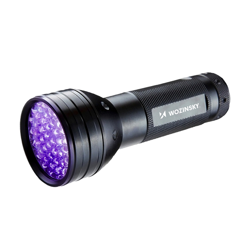 Wozinsky WLT-51L IP65 UV svítilna pro detekci stop a pravosti bankovek - černá
