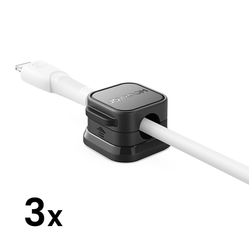Magnetický organizér na kabely Joyroom JR-ZS368 - černý (3 ks)