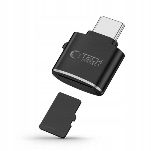 Tech-Protect UltraBoost adaptér pro microSD čtečku, USB-C, černý