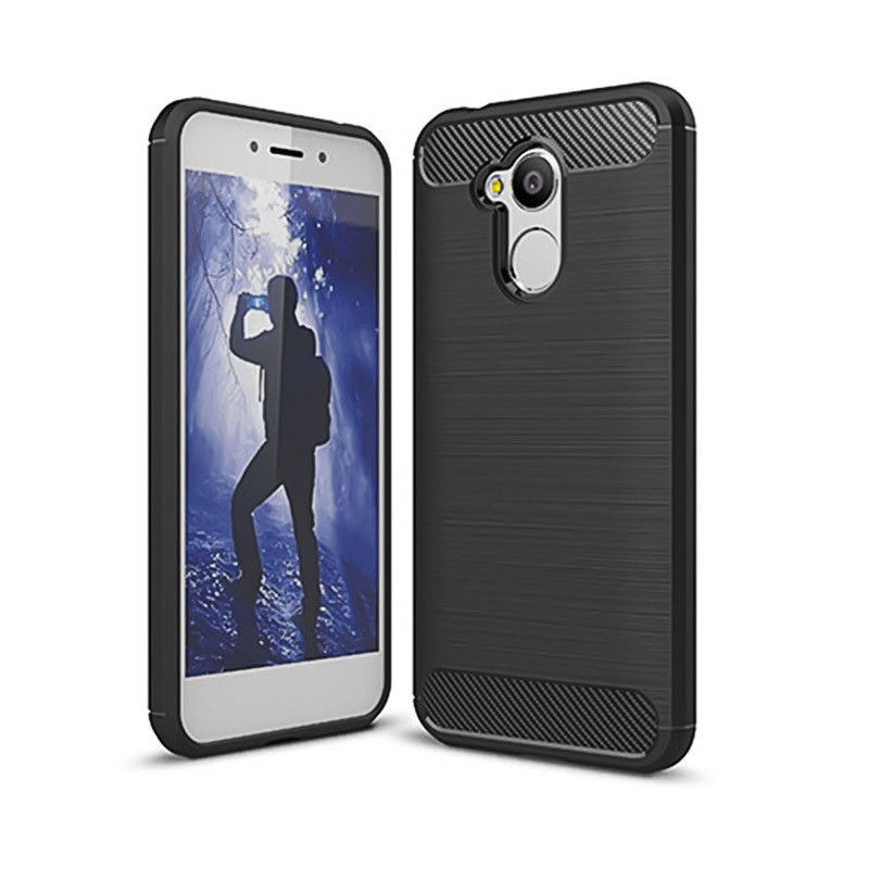 HONOR 6A- pouzdro obal kryt PREMIUM CARBON gelové - černé